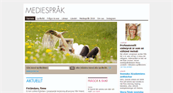 Desktop Screenshot of mediesprak.fi